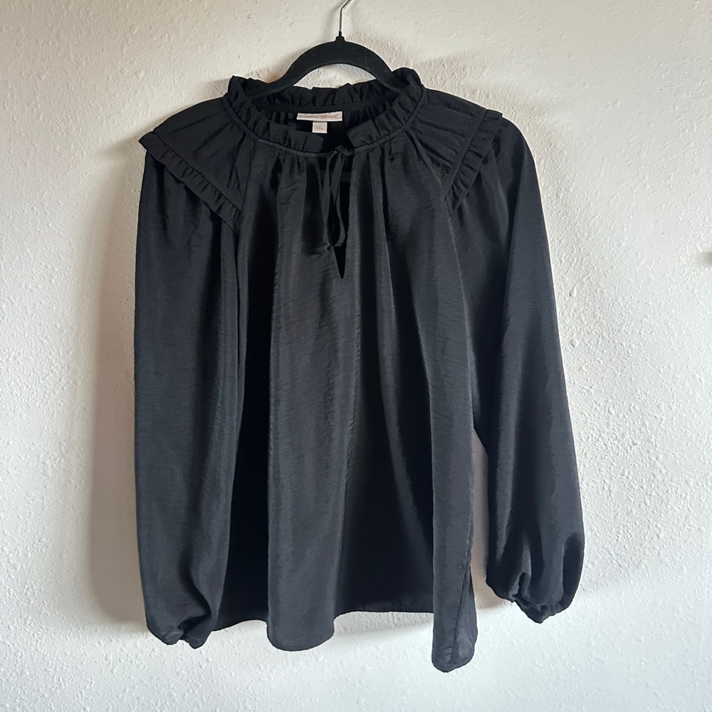 Knox Rose Cute Black Blouse